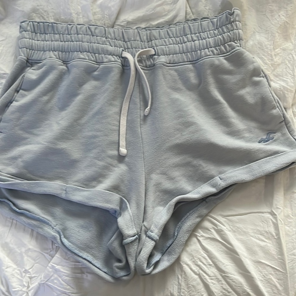 Light Blue High Waisted Shorts